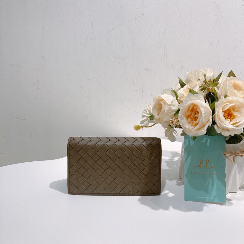 TW4454 Bottega Veneta 葆蝶家 全皮針織面卡包 Cardholder-1