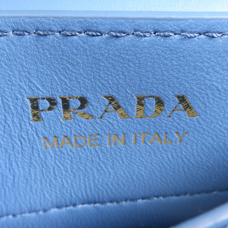 PRADA 牛皮皮革Double Saffiano金扣手挽肩背兩用袋-5