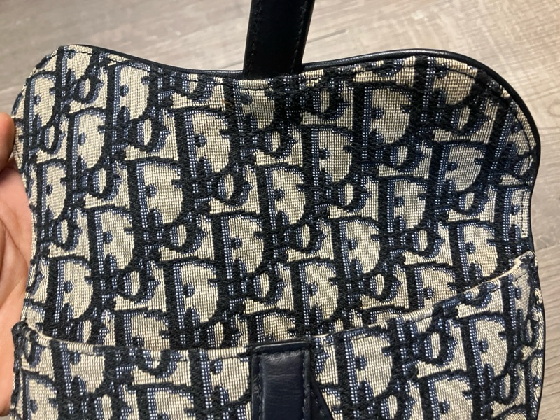 DIOR 迪奧 SADDLE 藍 馬鞍 Oblique WAIST BOBY BAG 帆布 緹花 老花 腰包 胸包 滿版 LOGO 磁吸-16