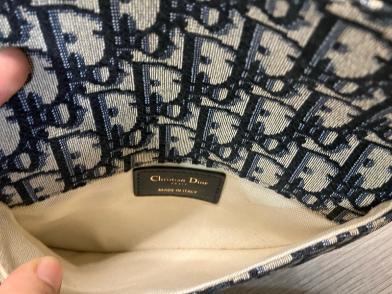 DIOR 迪奧 SADDLE 藍 馬鞍 Oblique WAIST BOBY BAG 帆布 緹花 老花 腰包 胸包 滿版 LOGO 磁吸-17