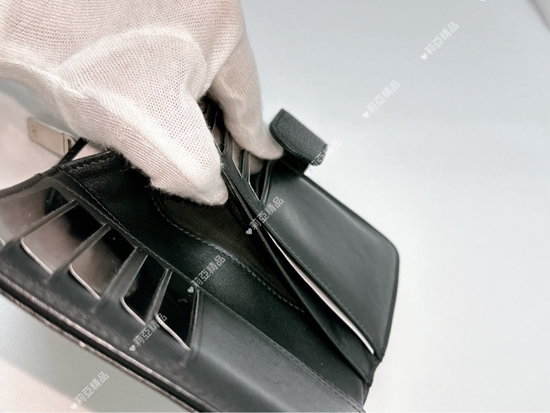 莉亞精品♡Chanel A50073 雙C中夾 九新美品-11