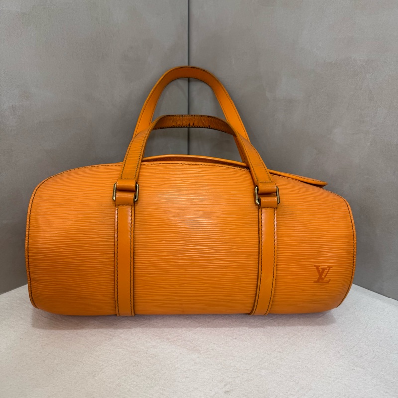 Louis Vuitton 橘色水波紋手提包-3