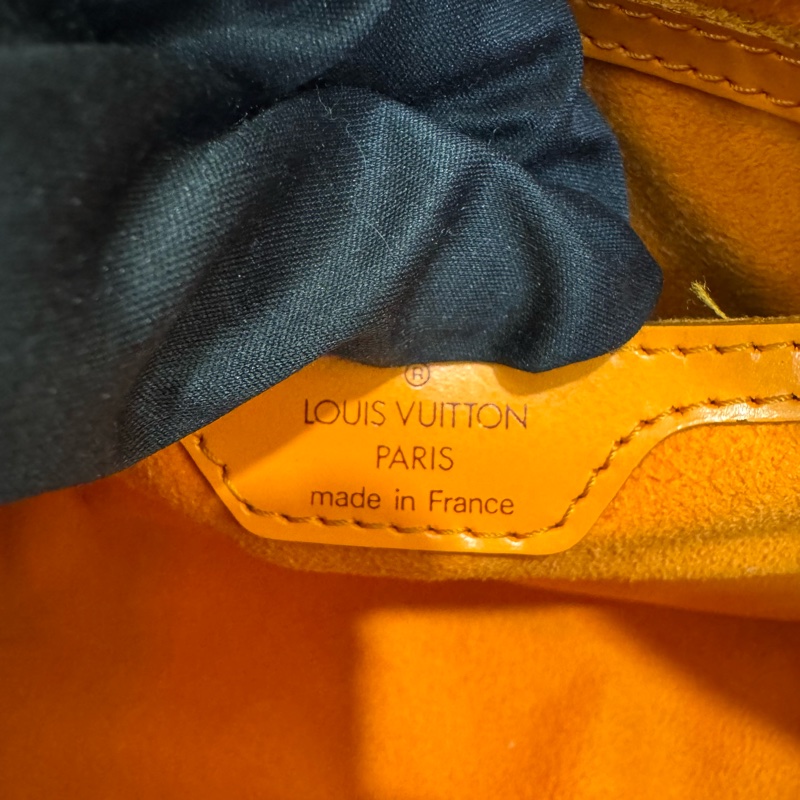 Louis Vuitton 橘色水波紋手提包-6