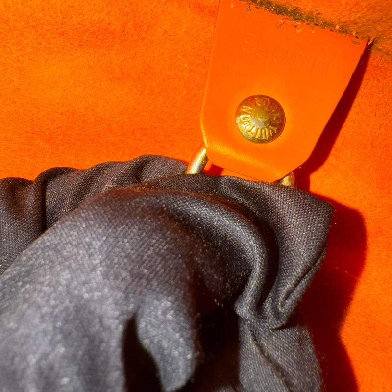 Louis Vuitton 橘色水波紋手提包-7