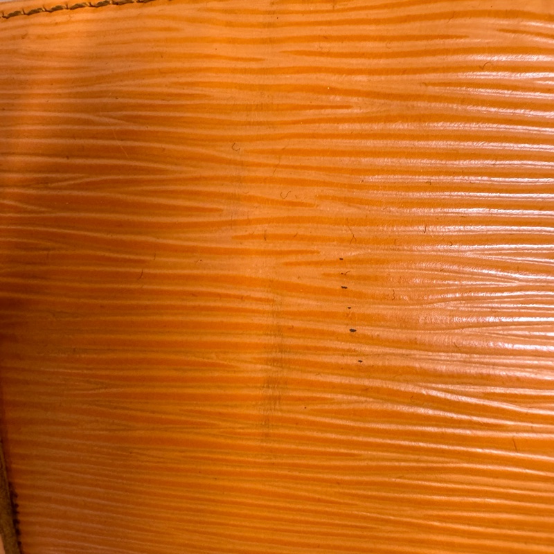 Louis Vuitton 橘色水波紋手提包-10