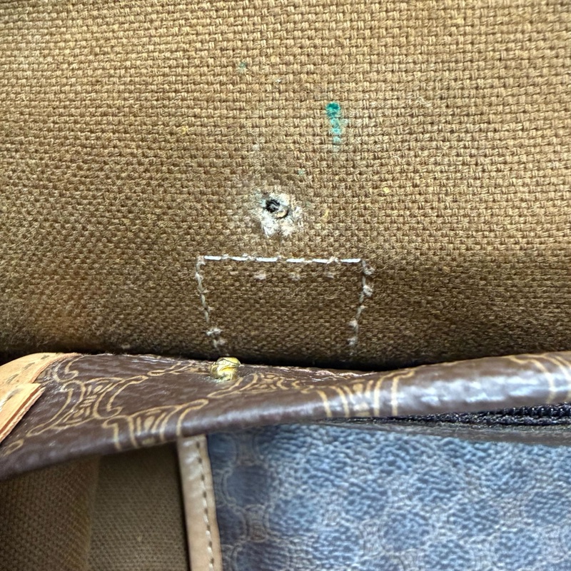 【二手精品】Celine Macadam Boston Bag 老花 波士頓 旅行袋 經典停產款-15