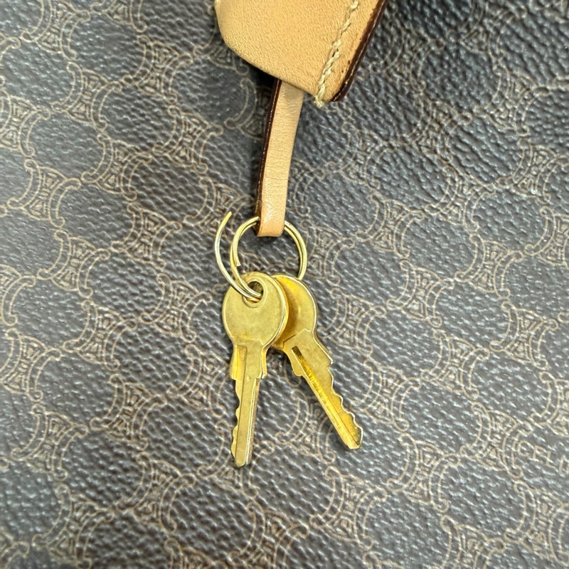 【二手精品】Celine Macadam Boston Bag 老花 波士頓 旅行袋 經典停產款-16