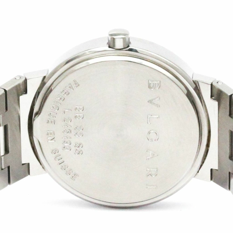 BVLGARI BVLGARI-BVLGARI 鋼石英男錶 BB33SS 拋光-5