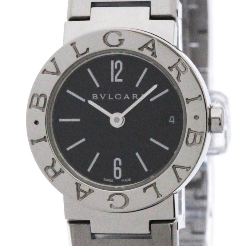BVLGARI BVLGARI-BVLGARI 鋼石英女錶 BB23SS 拋光-0