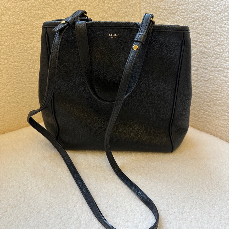 Celine/賽琳 Folded cabas 黑色極簡風折疊托特包-0