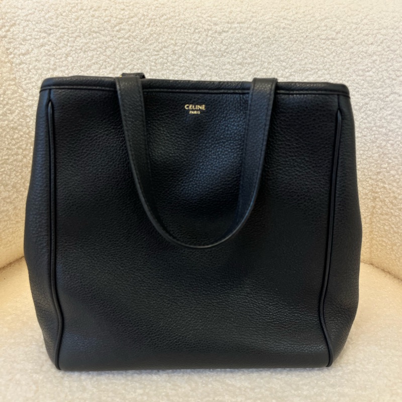 Celine/賽琳 Folded cabas 黑色極簡風折疊托特包-3