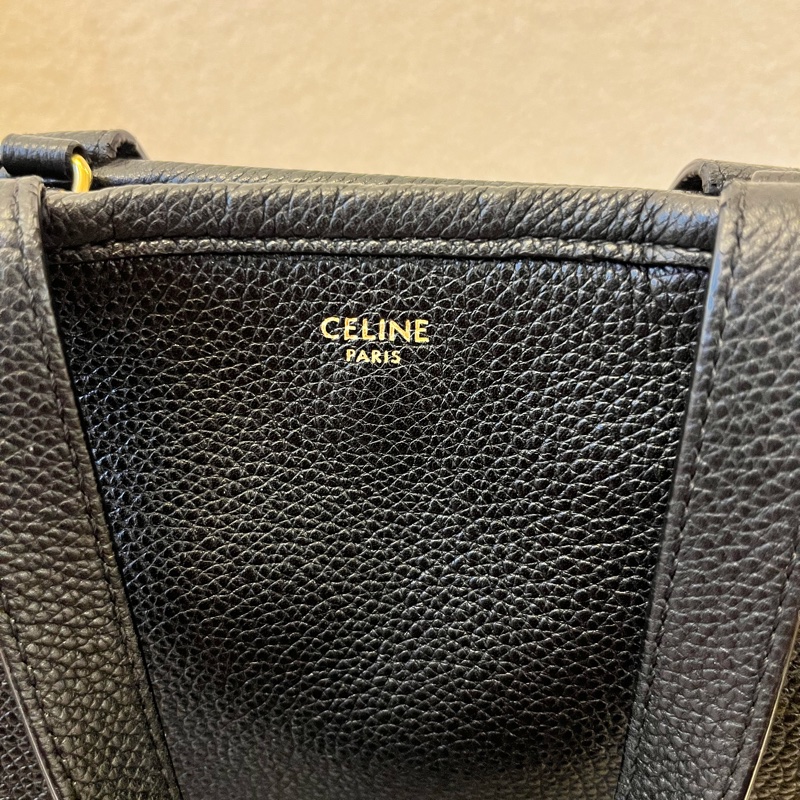 Celine/賽琳 Folded cabas 黑色極簡風折疊托特包-6