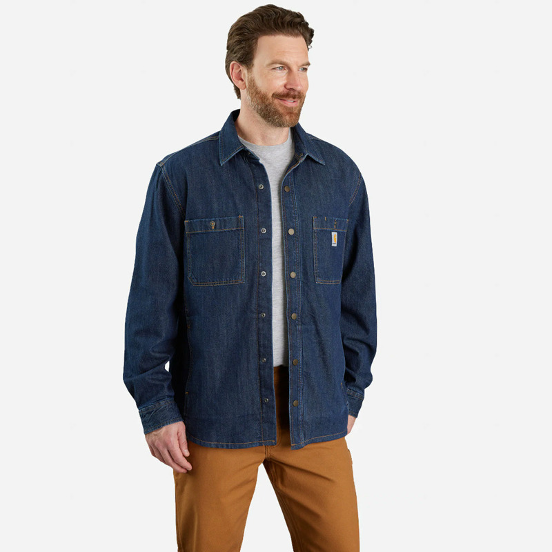 Carhartt - Camicia di jeans Denim Fleece Glacier - 105605 - GLACIER | size: XL-0