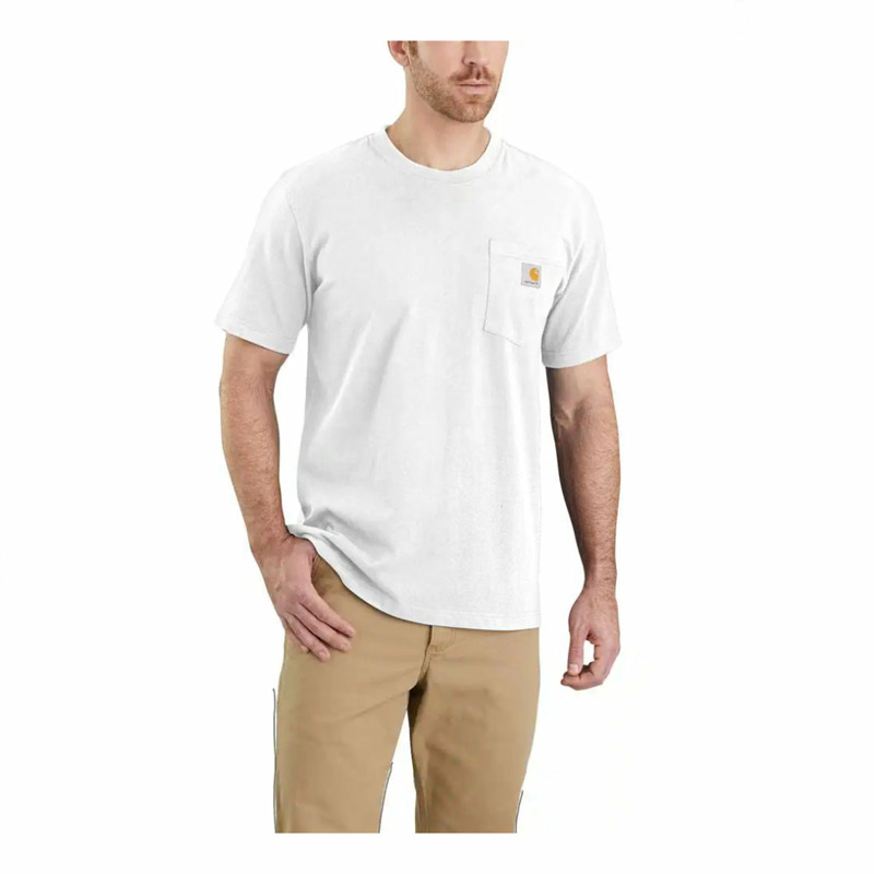 Carhartt - T-Shirt Pocket K87 White - 103296 - WHITE | size: S-0