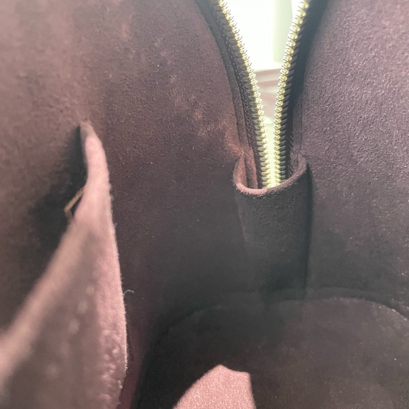 LV AlmaBB Epi水波纹貝殼包 葡萄紫 手提包肩背包 底長24cm-24