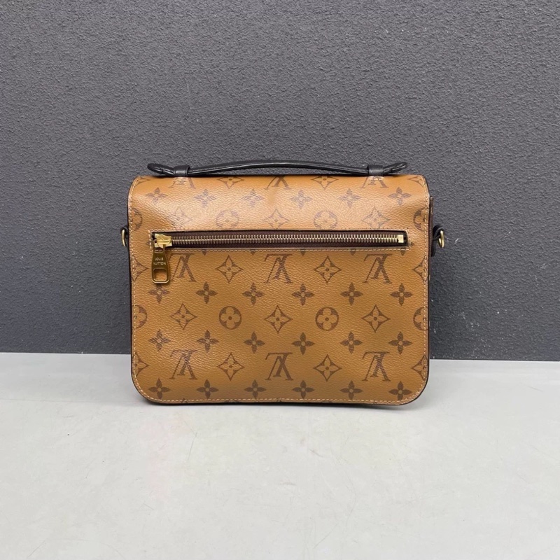 超爆搶手款🥰Lv路易威登老花焦糖拼色郵差包手提單肩包-6