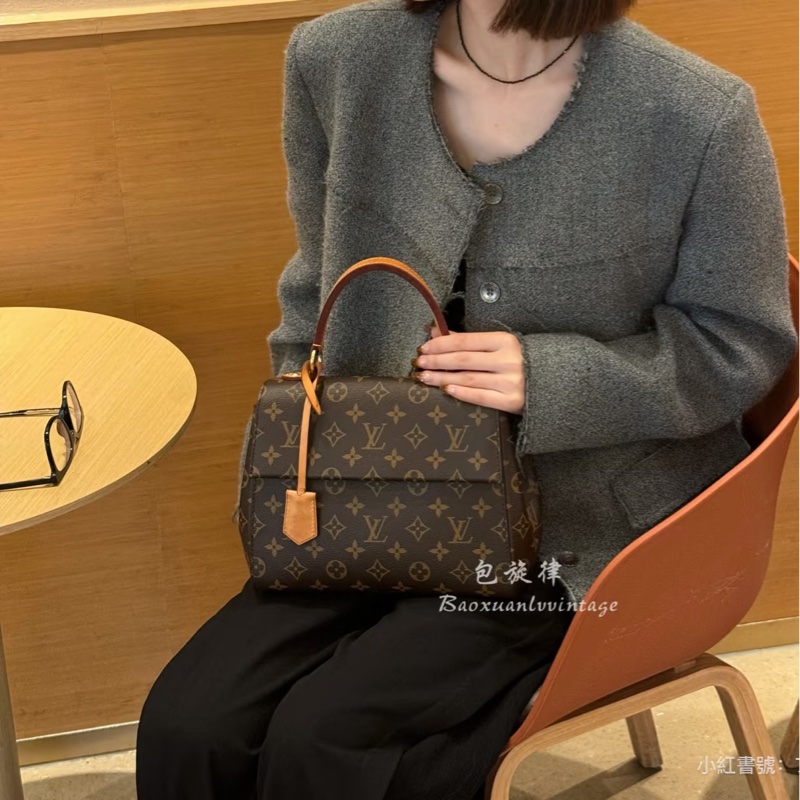絕美氣質款😍Lv老花cluny系列bb芯片款手提斜挎單肩包-4