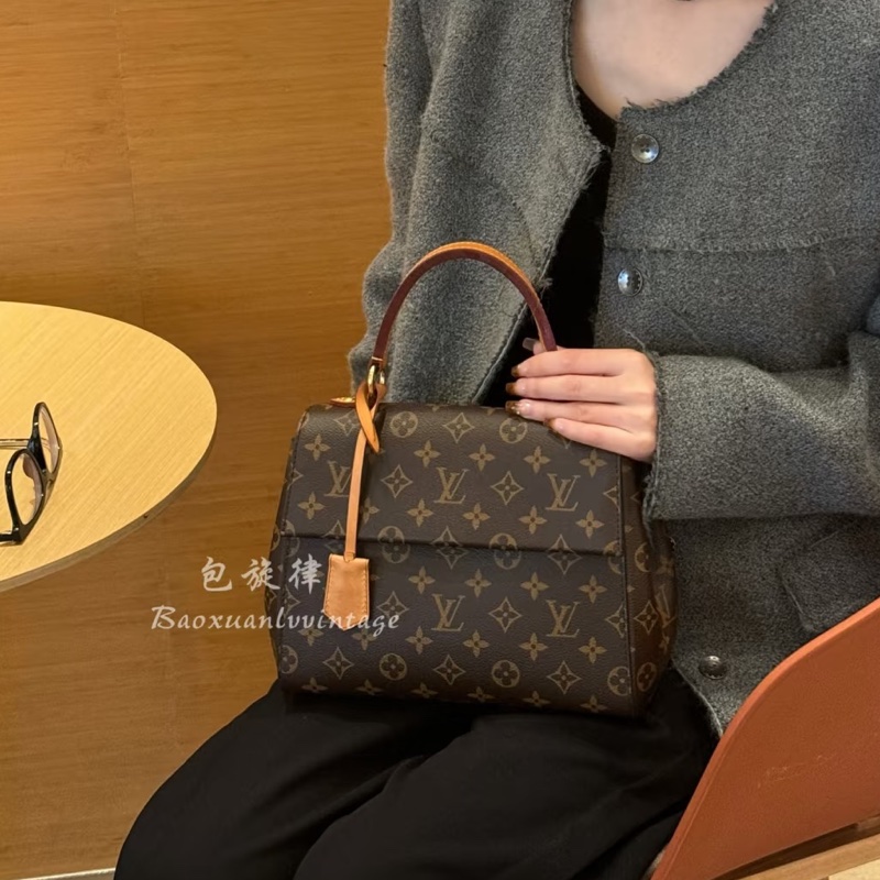 絕美氣質款😍Lv老花cluny系列bb芯片款手提斜挎單肩包-5