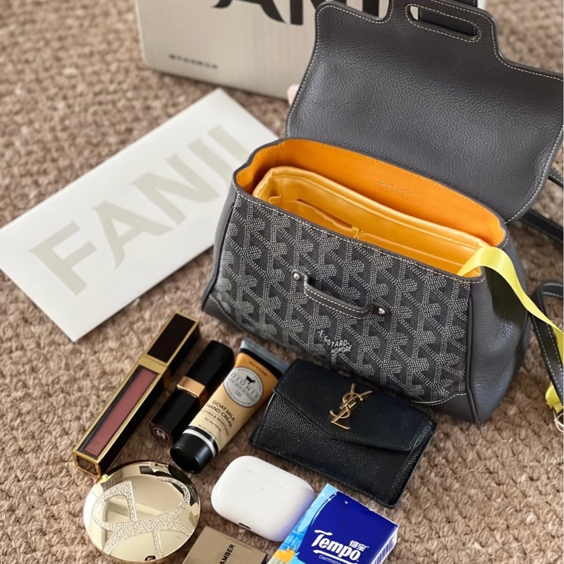 「M.Y精品」 goyard 戈雅 西貢包 經典灰 Mini saigon-4