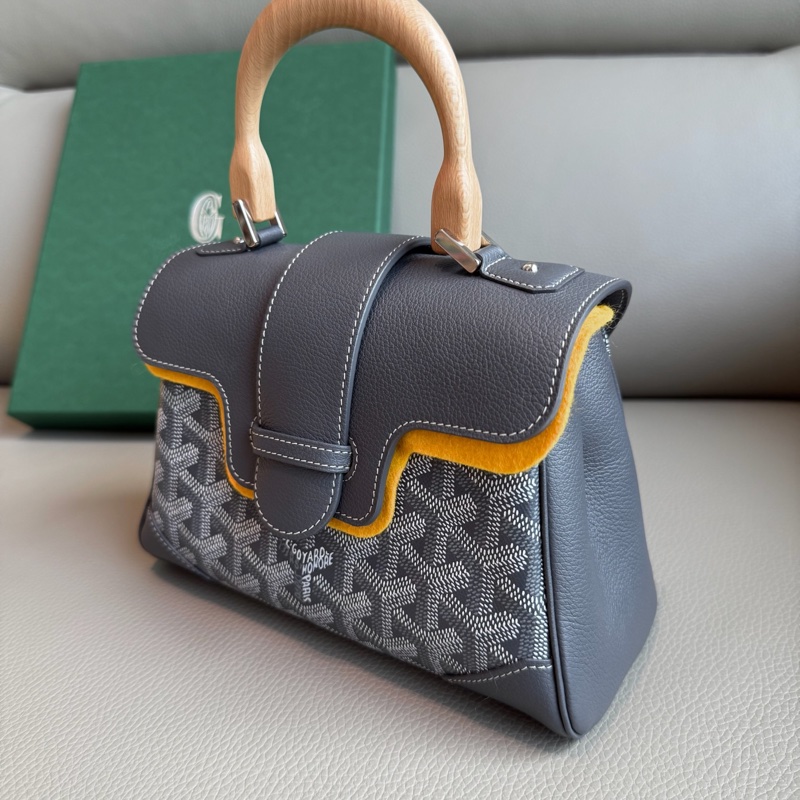 「M.Y精品」 goyard 戈雅 西貢包 經典灰 Mini saigon-12
