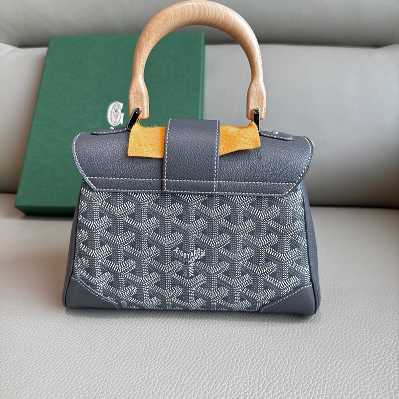 「M.Y精品」 goyard 戈雅 西貢包 經典灰 Mini saigon-16