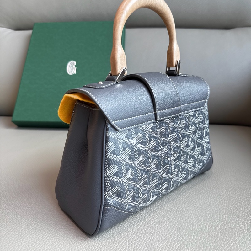 「M.Y精品」 goyard 戈雅 西貢包 經典灰 Mini saigon-17