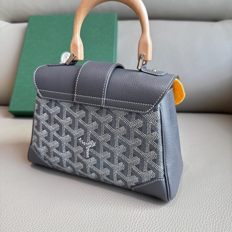 「M.Y精品」 goyard 戈雅 西貢包 經典灰 Mini saigon-18