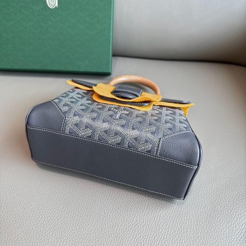 「M.Y精品」 goyard 戈雅 西貢包 經典灰 Mini saigon-19