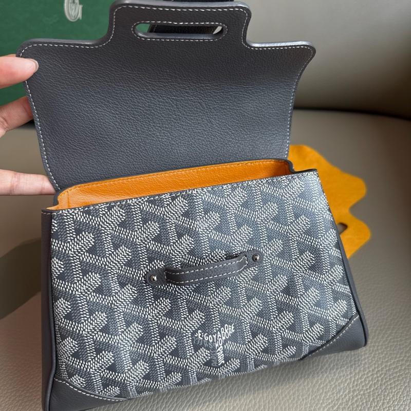 「M.Y精品」 goyard 戈雅 西貢包 經典灰 Mini saigon-21