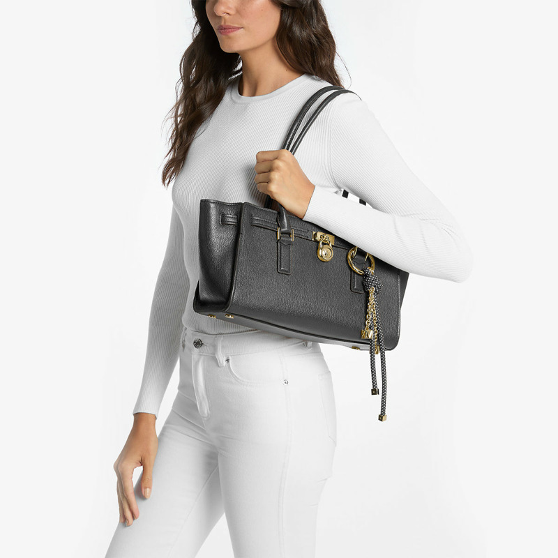 Michael Kors - Borsa a spalla Hamilton Moderne Small Black - 30F5GNXT0L - BLACK-2