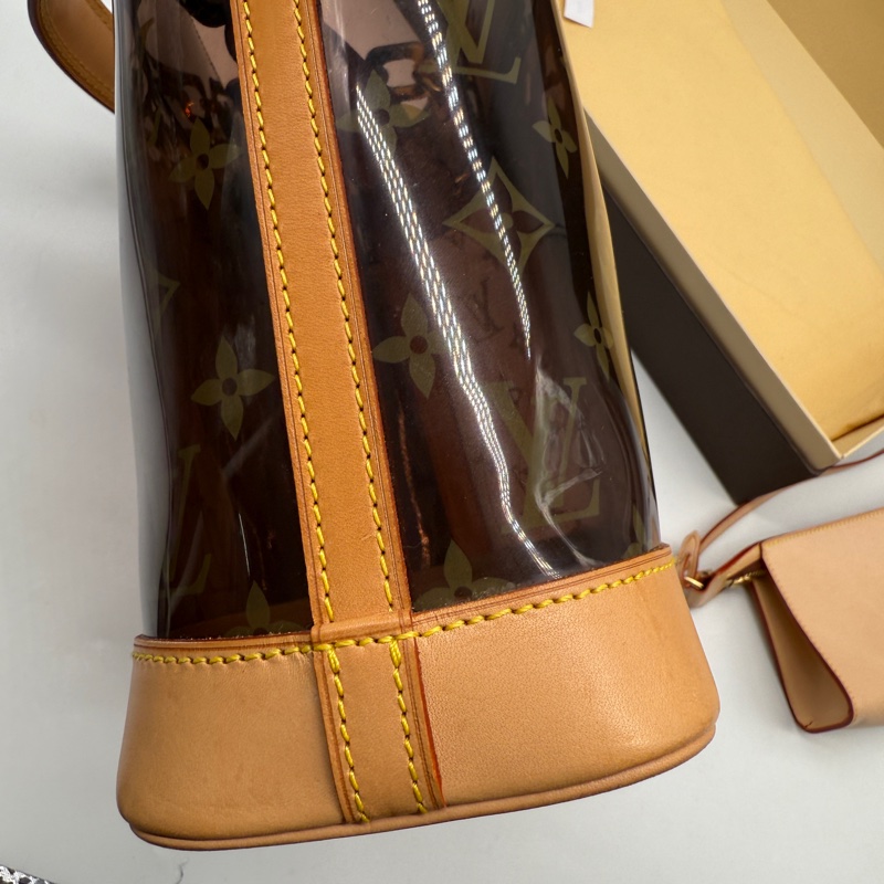 Louis Vuitton 限量秀款Ambre玳瑁果凍老花水桶包 薇薇安菜籃子包-4