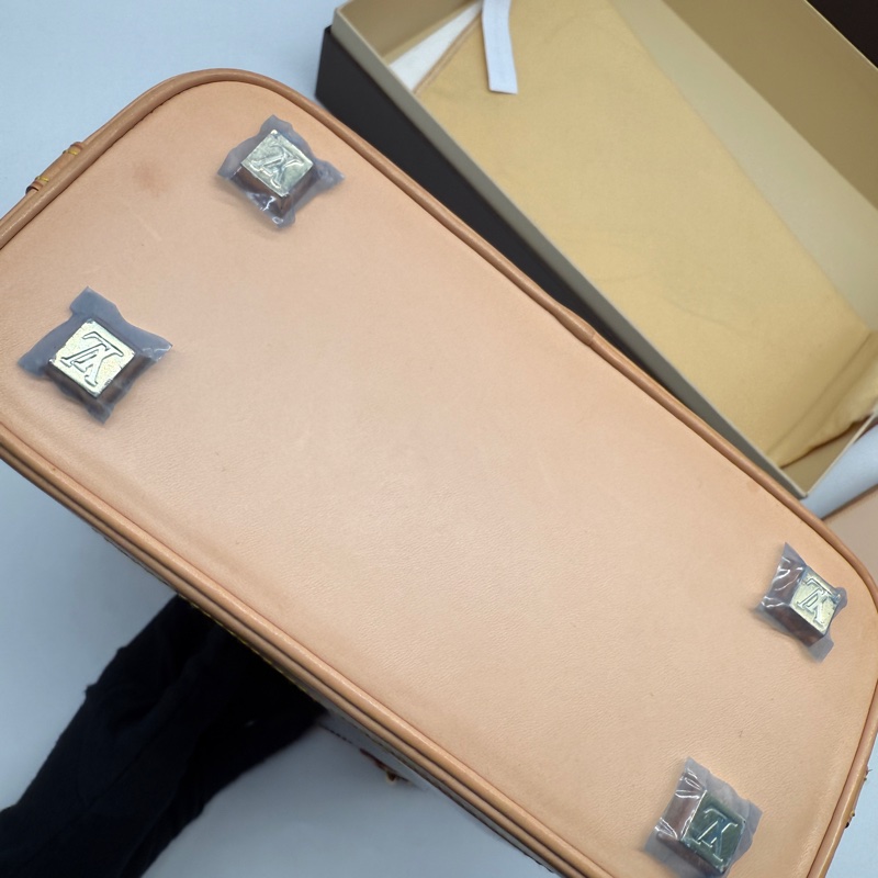 Louis Vuitton 限量秀款Ambre玳瑁果凍老花水桶包 薇薇安菜籃子包-10