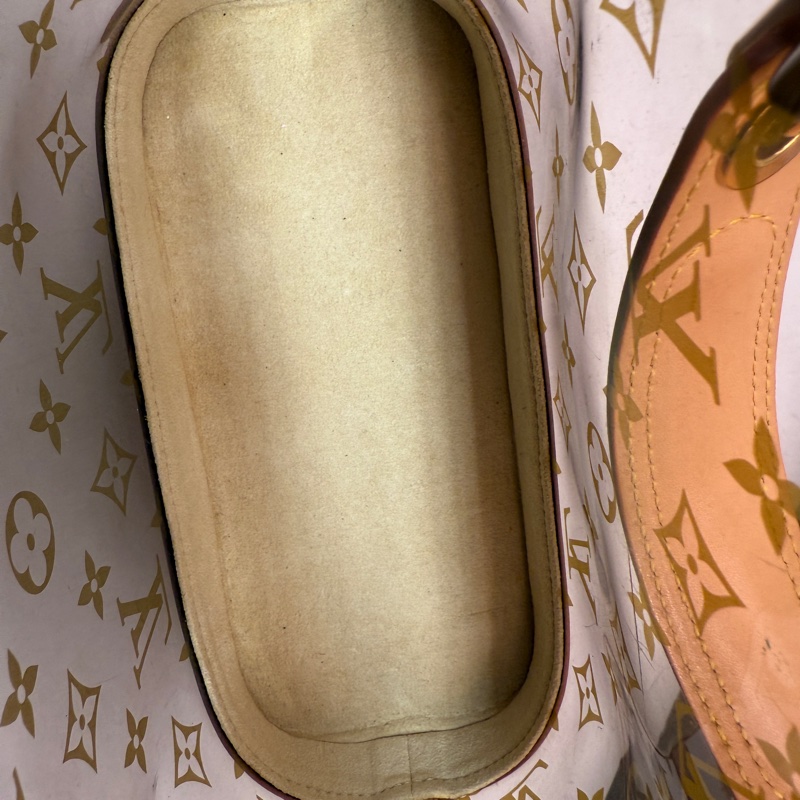 Louis Vuitton 限量秀款Ambre玳瑁果凍老花水桶包 薇薇安菜籃子包-14