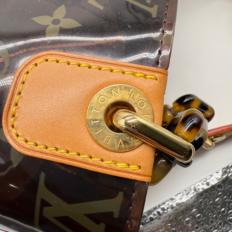 Louis Vuitton 限量秀款Ambre玳瑁果凍老花水桶包 薇薇安菜籃子包-16