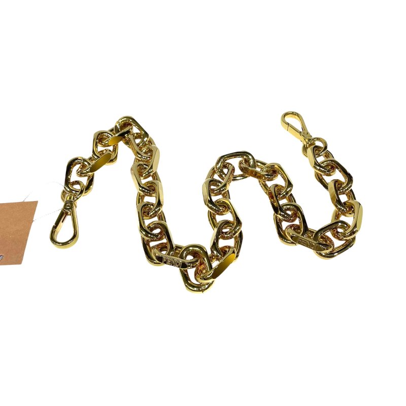 【美收精品】FENDI 金色包包金屬背帶 3-920【隔月月中將轉賣至日本 上架期限30天】-0