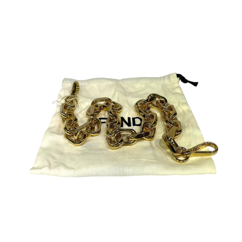 【美收精品】FENDI 金色包包金屬背帶 3-920【隔月月中將轉賣至日本 上架期限30天】-6