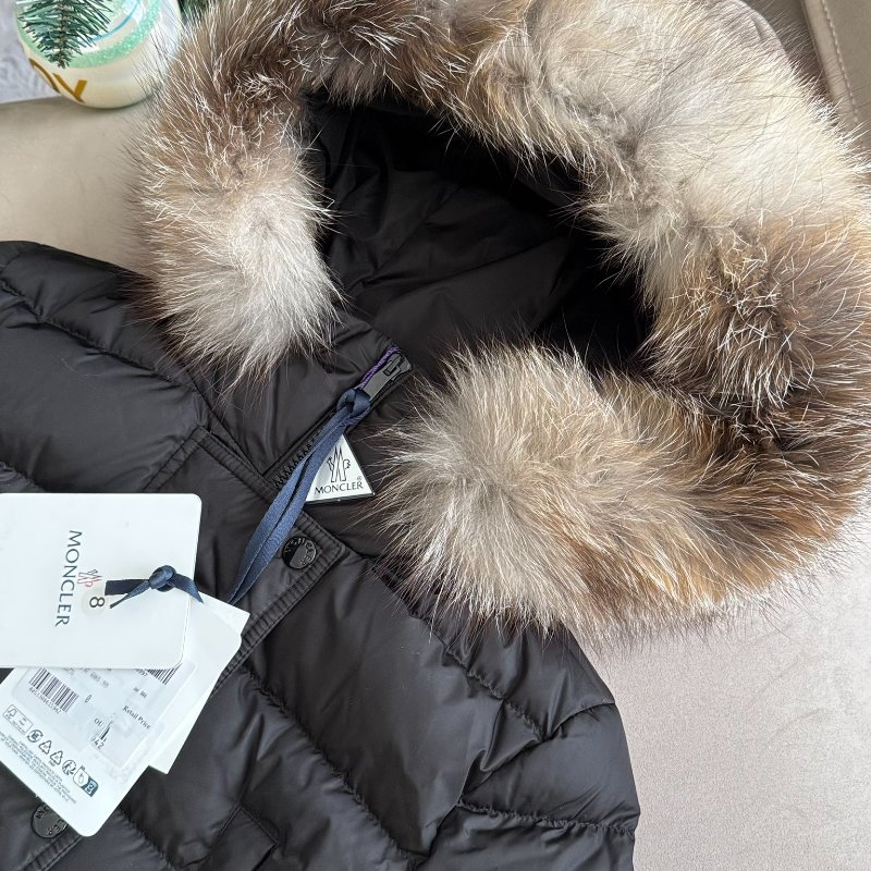 MONCLER Khloe 狐狸毛羽絨外套 0碼 全新帶吊牌-1