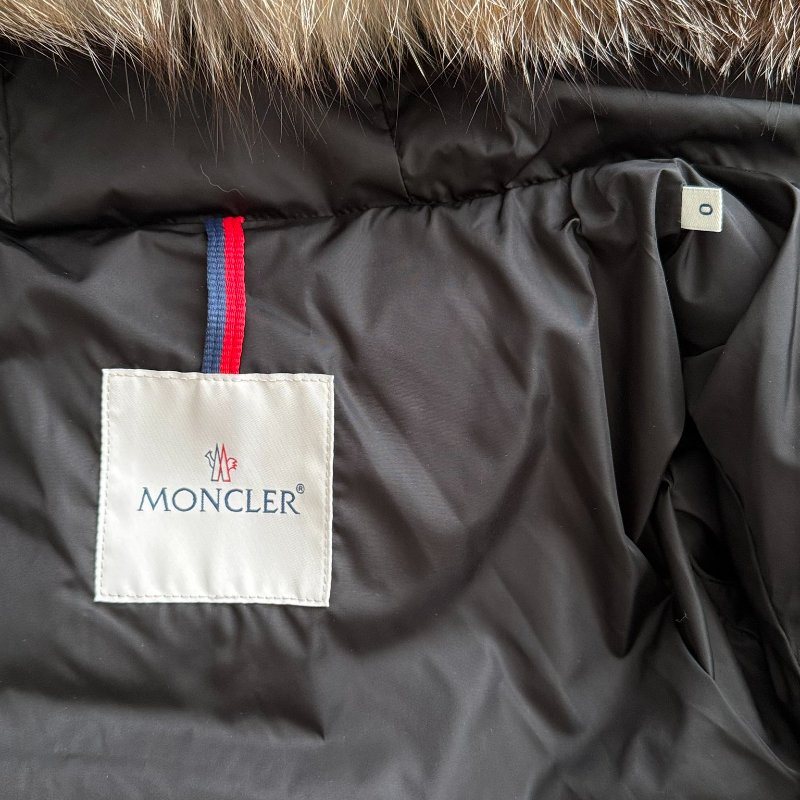 MONCLER Khloe 狐狸毛羽絨外套 0碼 全新帶吊牌-8