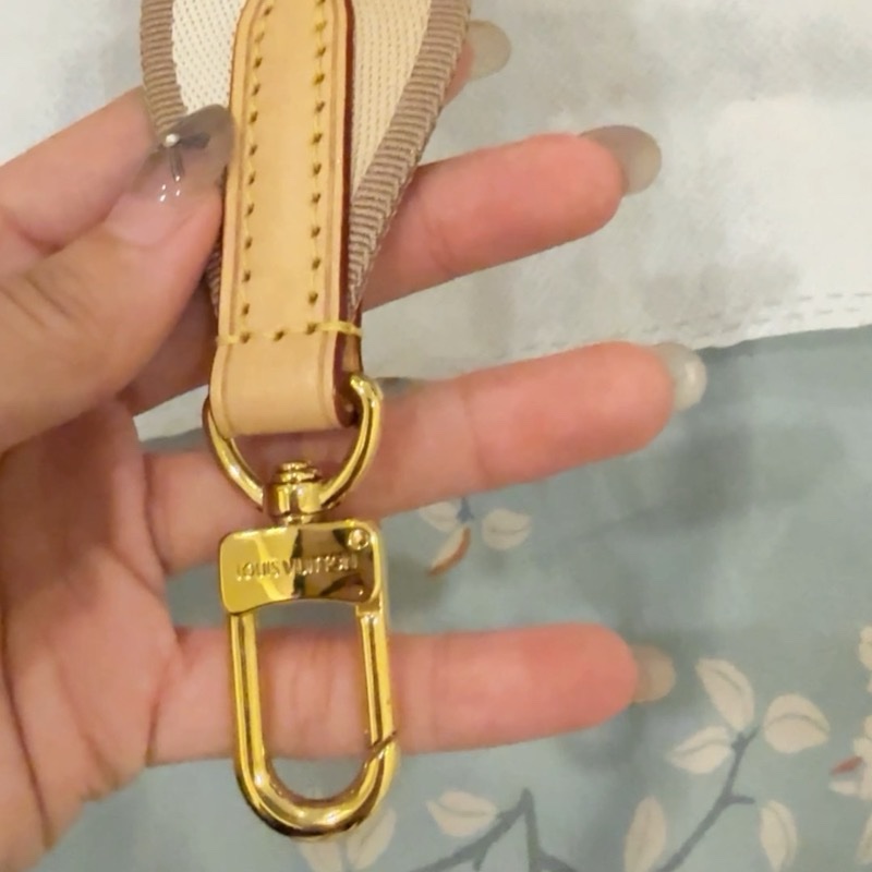 Louis Vuitton speedy20 M46222老花配奶茶色寬揹帶 芯片款-7