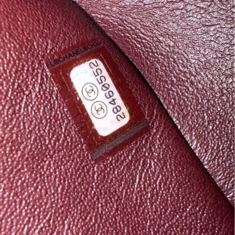 Chanel 2.55小號 黑金全配 近全新-23