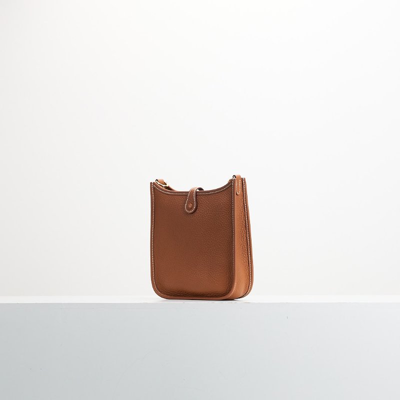 Hermès mini evelyne 金棕金-2