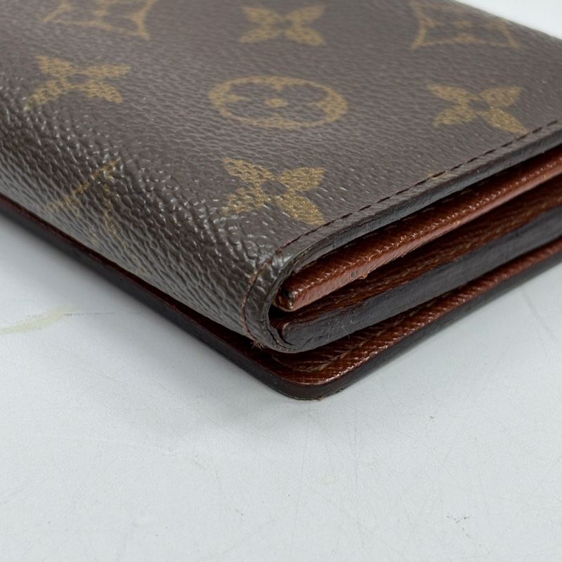 LouisVuitton路易威登經典老花金扣錢包-15
