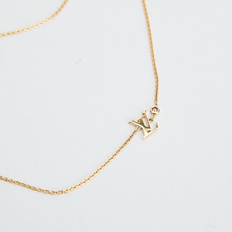 Lv Idylle Blossom 黃18k金鑽石項鍊-4