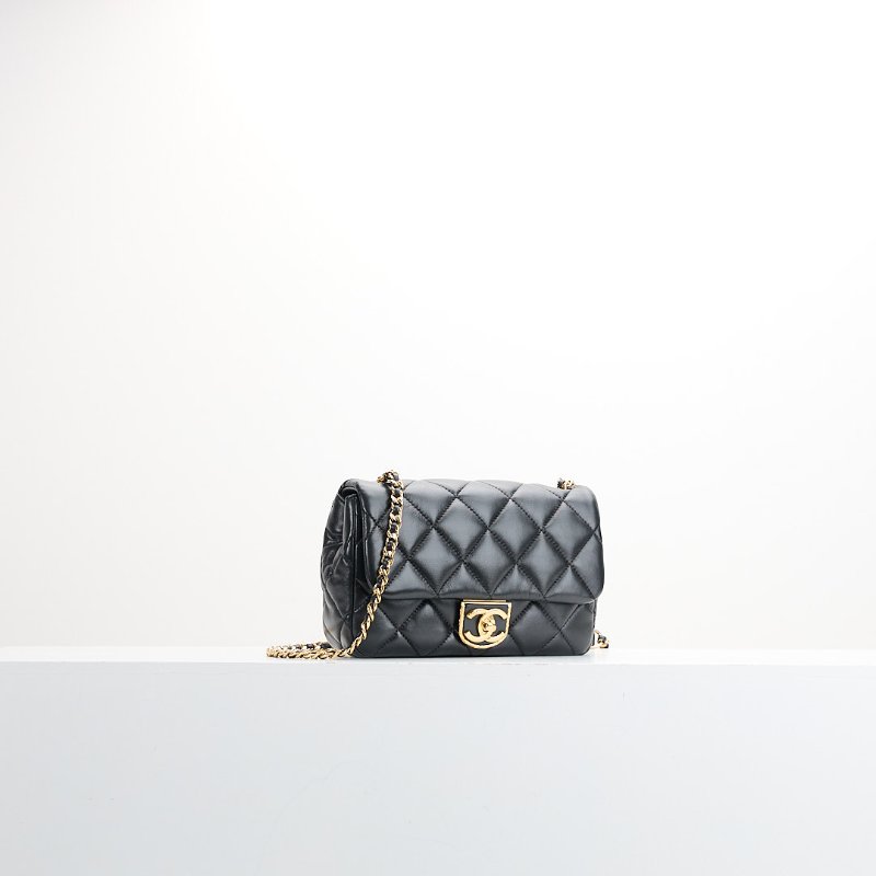 Chanel 22B 黑金大方胖-2