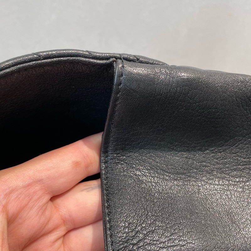 YSL college 郵差包 大號 31*21cm 金標Logo絎縫鏈條 肩背包斜背包-9