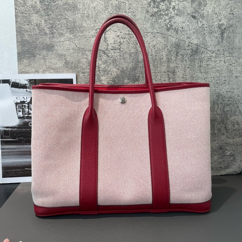 HERMES 愛馬仕 Garden Party 花園包36 D刻 手提包-4