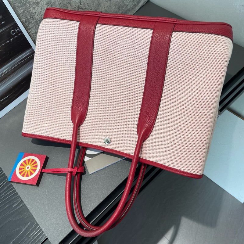HERMES 愛馬仕 Garden Party 花園包36 D刻 手提包-6