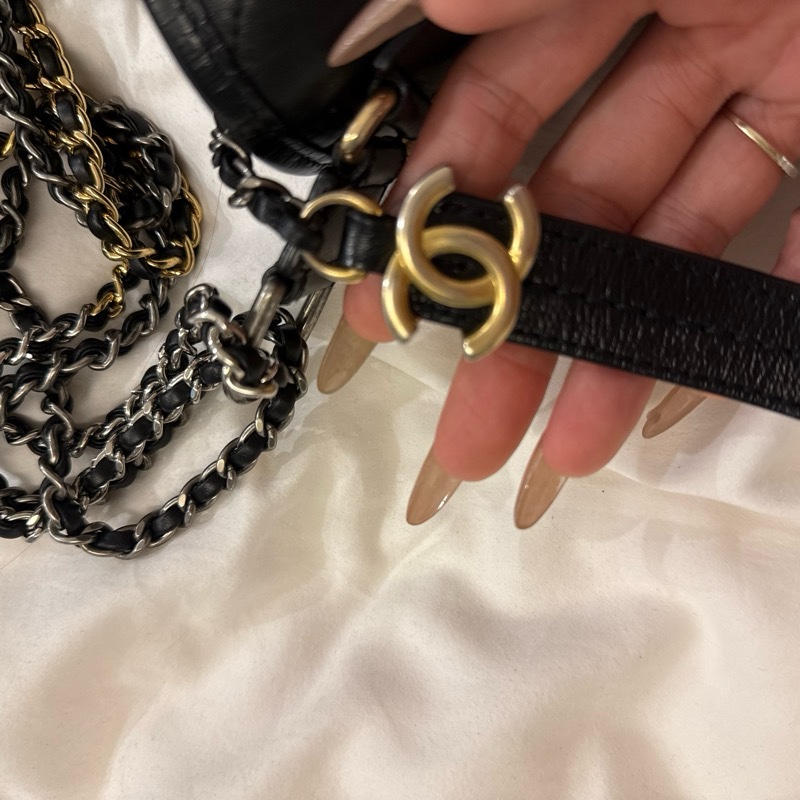 chanel so black 新中號流浪包-18