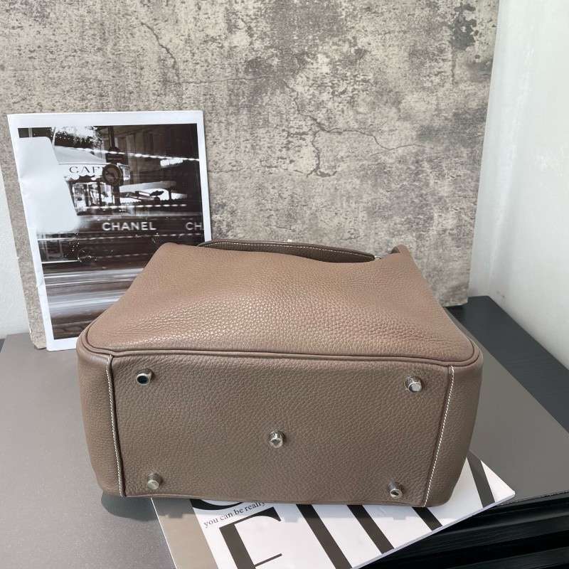 HERMES lindy 30大象灰 銀扣 Y刻 Clemence牛皮 肩背包 手提包-3
