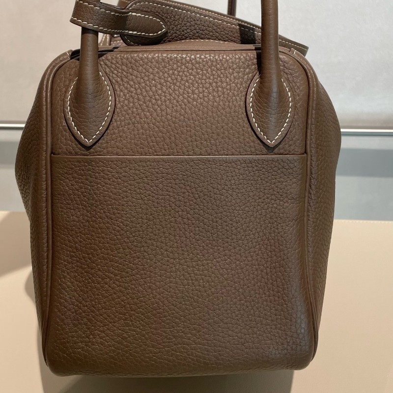 HERMES lindy 30大象灰 銀扣 Y刻 Clemence牛皮 肩背包 手提包-6